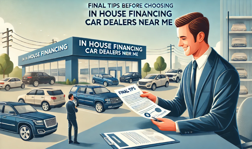 Final Tips Before Choosing In House Financing Car Dealers Near Me