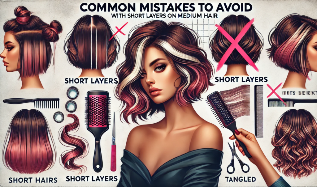 Common Mistakes to Avoid with Short Layers on Medium Hair